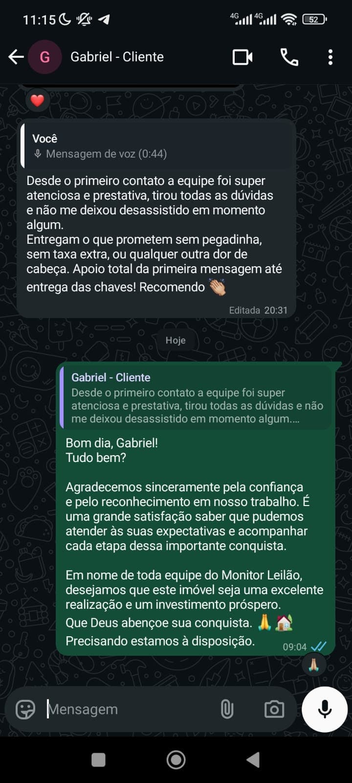 Depoimento do Gabriel