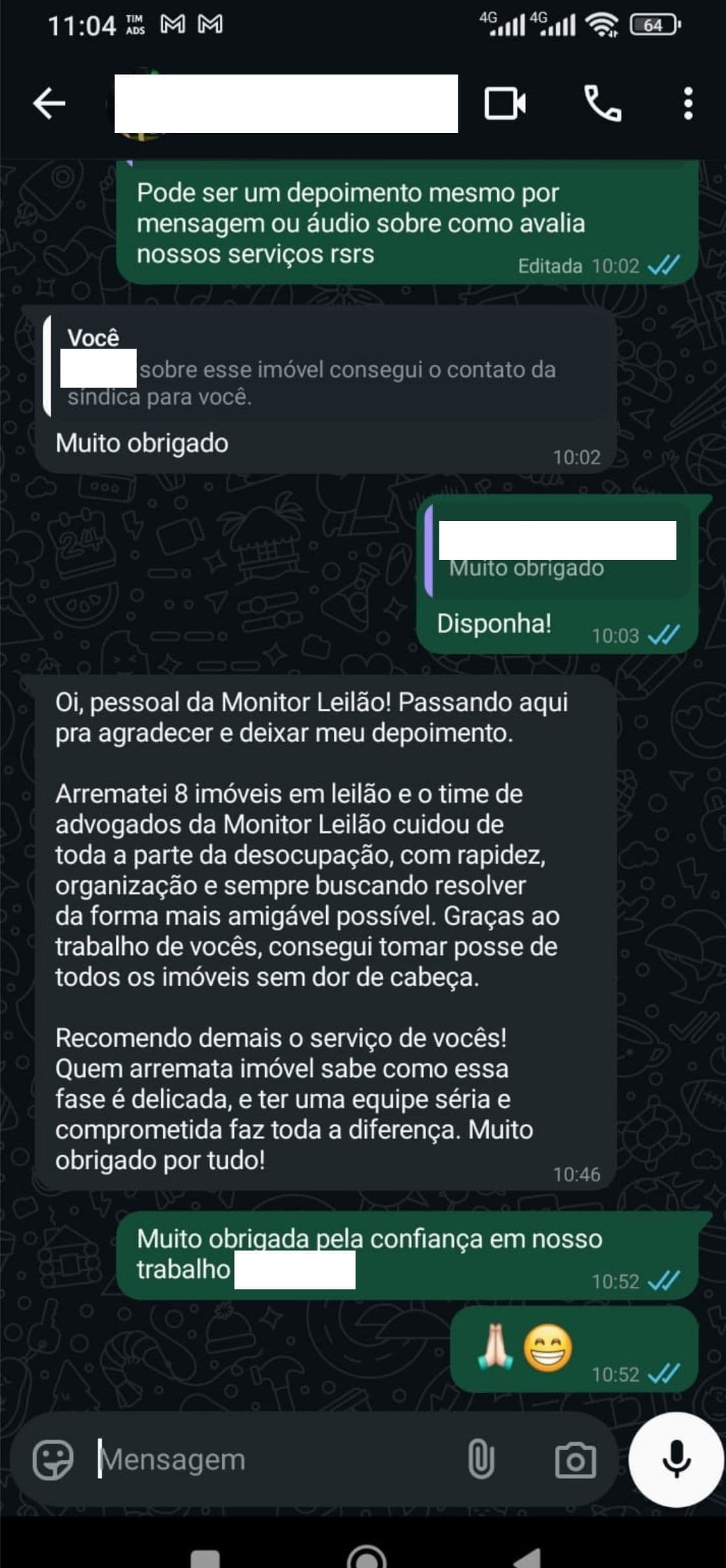 Depoimento do Lucas da Silva