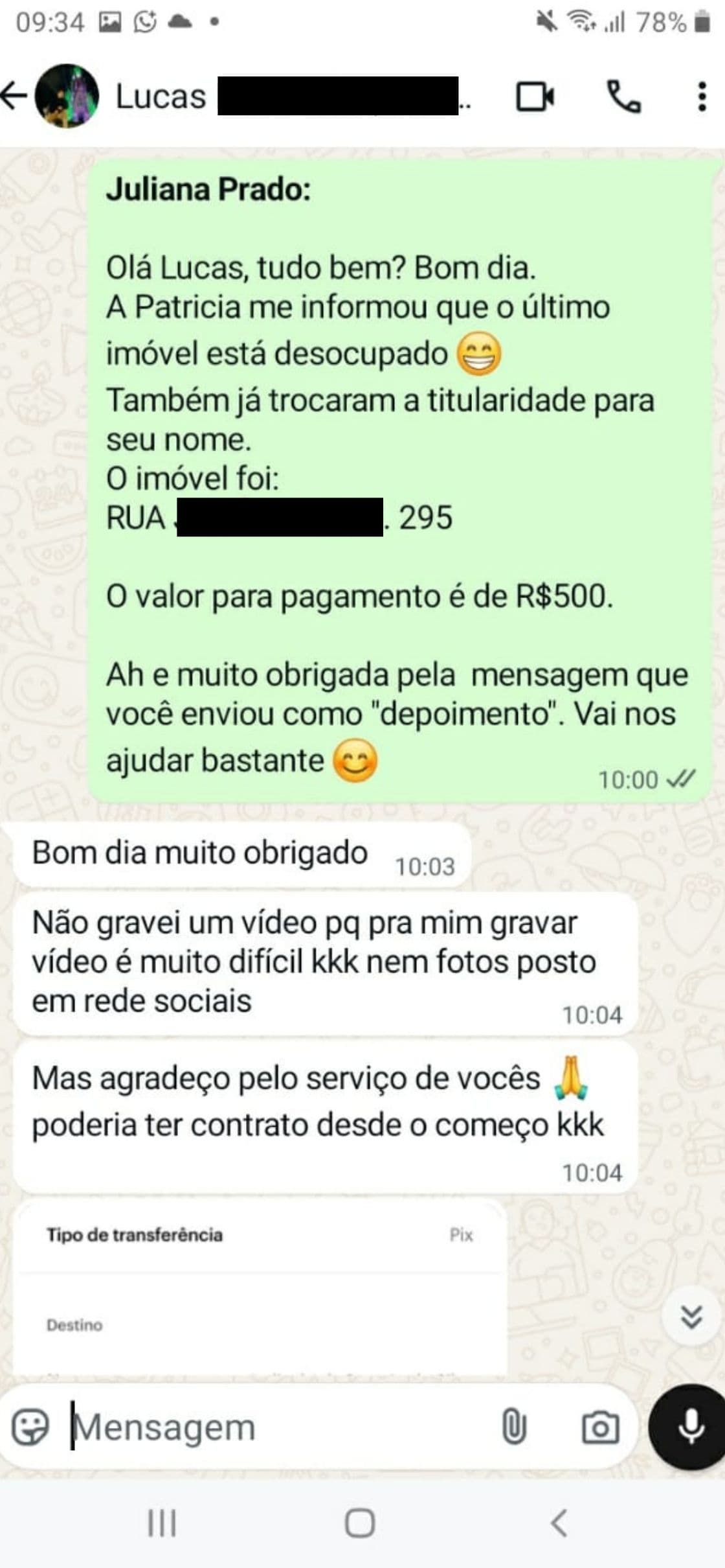 Segundo depoimento de Lucas da Silva