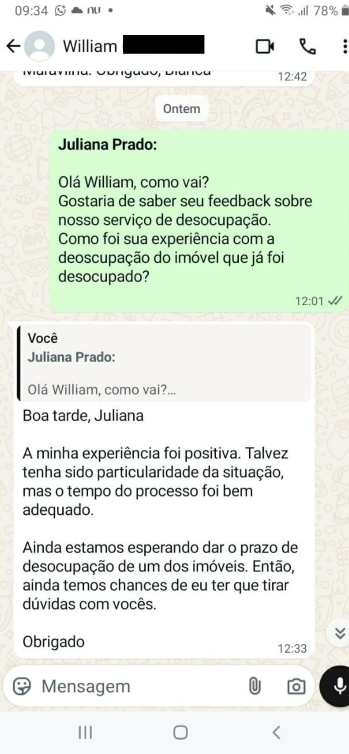 Depoimento do William Camilo